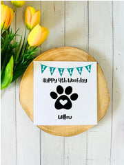 Personalised Dog Birthday Card