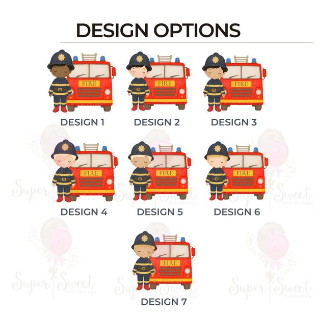 Personalised Fireman Birthday Card