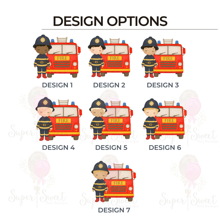 Personalised Fireman Birthday Card