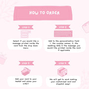 Personalised Wedding Card