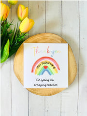 Personalised Thank you Teacher Card