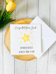 Personalised GCSE Results Congratulations Card