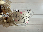 Personalised Halloween mug, tea cup, personalised Gift, ghost Mug, Halloween Coffee Cup, Halloween gift, glass mug, horror gift, Halloween