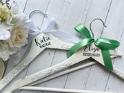 Personalised Bridal Pearl Dress Hanger