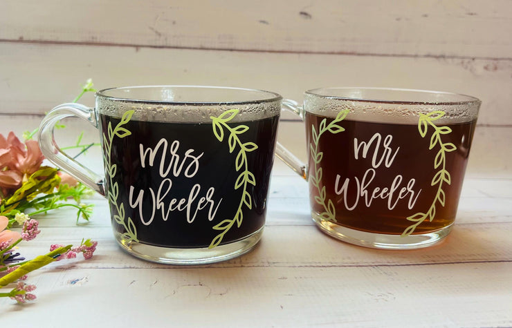 Personalised Mr and Mrs Mug Mugs, Personalised wedding gift, Newlyweds Gift, Couples Wedding Day Gift, Anniversary Gift, Wedding Gift Ideas