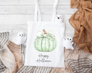 Personalised Pumpkin Trick or Treat Tote Bag