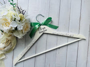 Personalised Bridal Pearl Dress Hanger