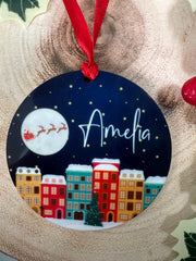 Personalised Christmas Sky Bauble