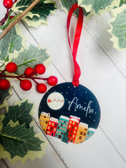 Personalised Christmas Sky Bauble