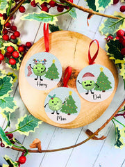 Personalised Christmas Sprout Bauble