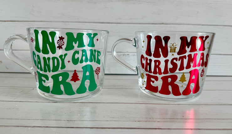 Personalised Christmas Era mug, Christmas gift, Secret santa gift, coffee cup, hot cocoa mug, hot chocolate mug