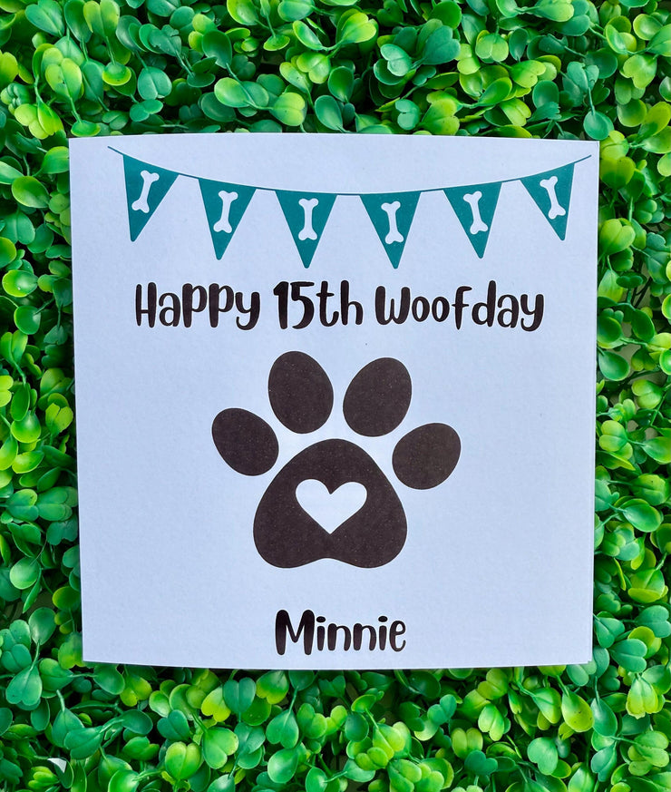 Personalised Dog Birthday Card