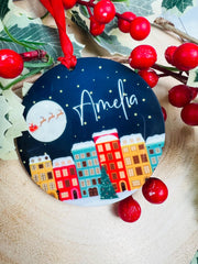 Personalised Christmas Sky Bauble