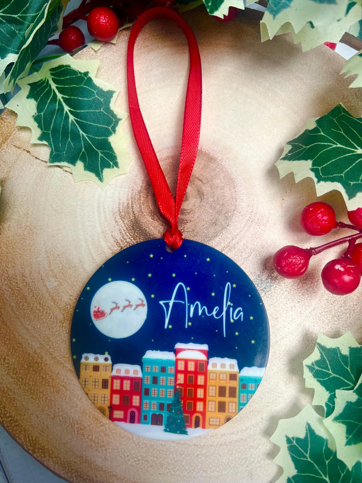 Personalised Christmas Sky Bauble