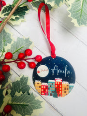 Personalised Christmas Sky Bauble