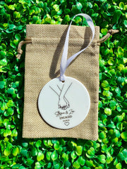 Personalised Cermaid Engagement Decoration