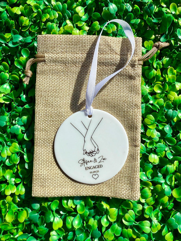 Personalised Cermaid Engagement Decoration