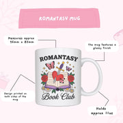 Romantasy book club mug, book lover gift, funny valentine gift, coffee cup, Book themed gift, gift for her