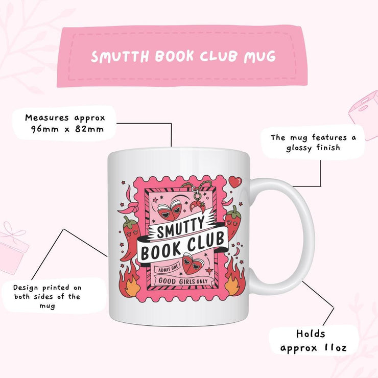 Smutty Book Club Mug: Funny Gift for Book Lovers