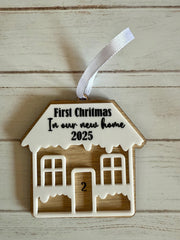 Personalised Christmas Gingerbread House Bauble
