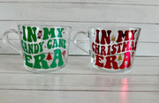 Personalised Christmas Era mug, Christmas gift, Secret santa gift, coffee cup, hot cocoa mug, hot chocolate mug