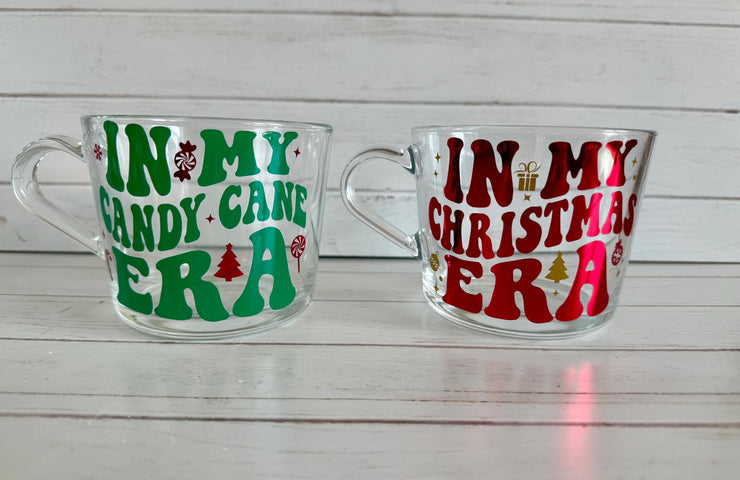 Personalised Christmas Era mug, Christmas gift, Secret santa gift, coffee cup, hot cocoa mug, hot chocolate mug