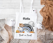 Personalised Halloween Rainbow Trick or Treat Bag