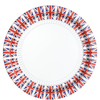 8 King's Coronation Union Jack Party Plates