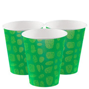 8 Alligator Party Paper Cups - 256ml