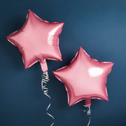 2 Pink Star Foil Balloons
