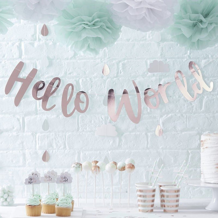 10 Hello World Cupcake Toppers