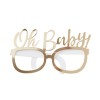 8 Oh Baby Gold Photo Prop Glasses