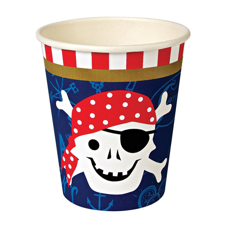 12 Pirate Party Paper Cups