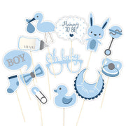 Blue Baby Shower Photo Props