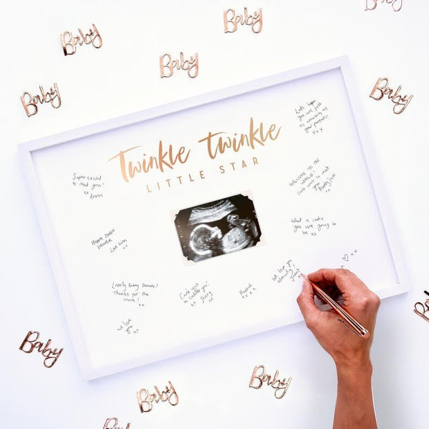 Rose Gold Baby Shower Photo Props