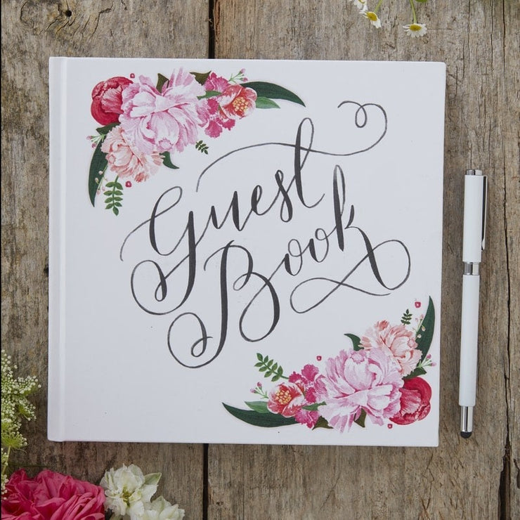 Floral Wedding Guest Book