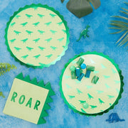 8 Dinosaur Paper Party Plates
