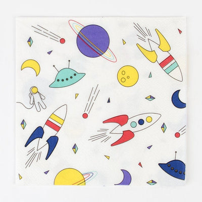 20 Space Paper Party Napkins