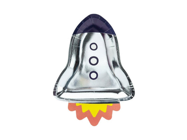 6 Space Rocket Party Plates