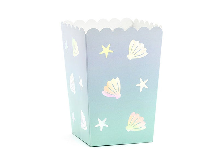 6 Narwhal Party Popcorn Boxes
