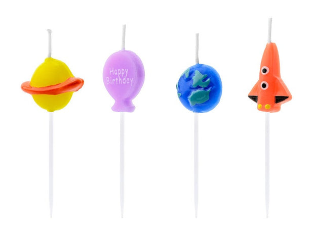 4 Space Birthday Candles