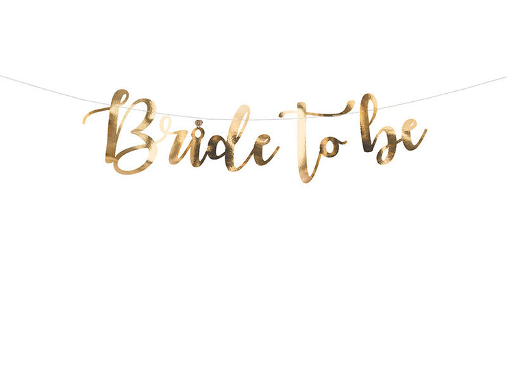Bride to Be Gold Bunting