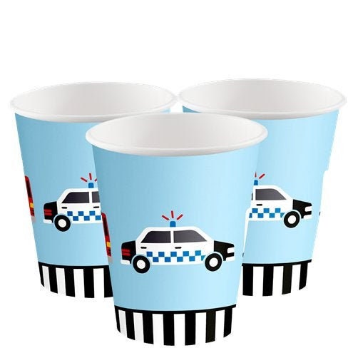 8 Police Party Cups