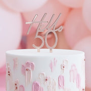 Hello 50 Cake Topper