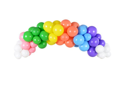 60pc Rainbow Balloon Arch Kit