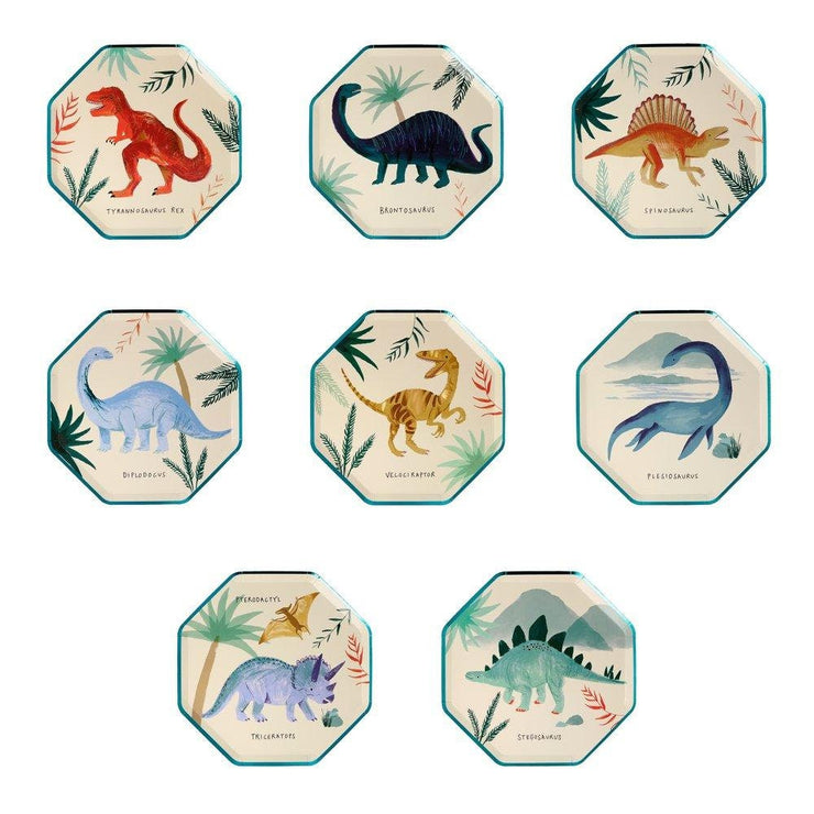 8 Dinosaur Party Plates