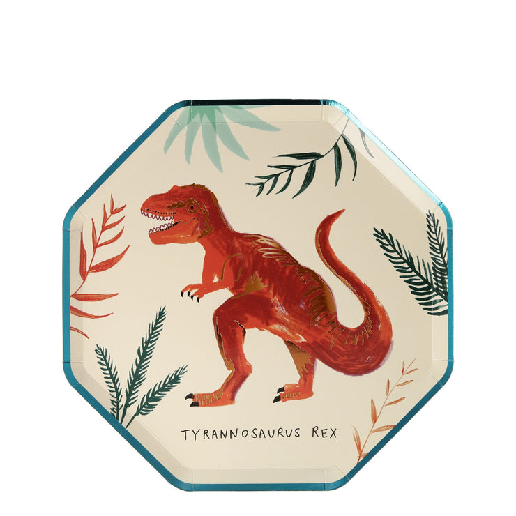 8 Dinosaur Party Plates