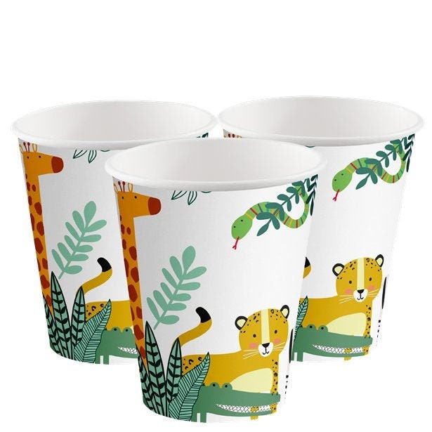 8 Safari Party Cups