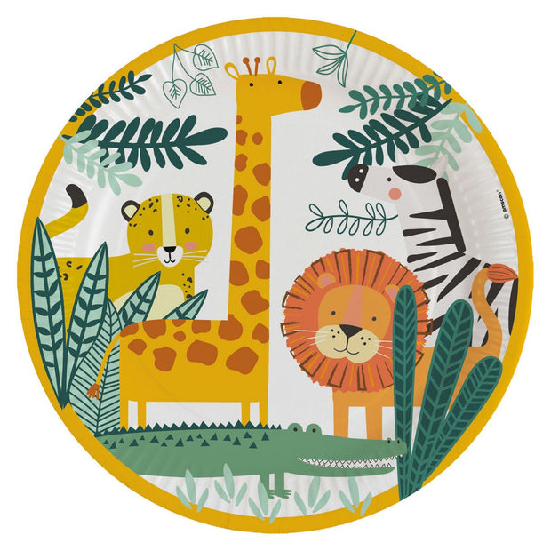 8 Safari Party Plates