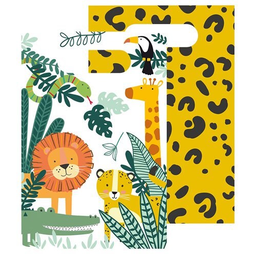 8 Safari Paper Party Favour Bags